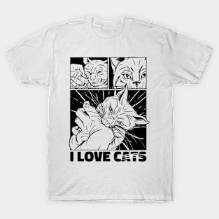 Cat bite comic T-Shirt